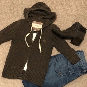 $5!! 🌟 A&E Double Zipper Hooded Sweater